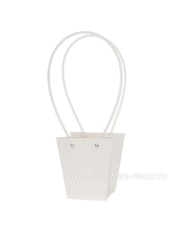 Сумка для цветов 12 х12,5 х8 см Flowers цвет белый