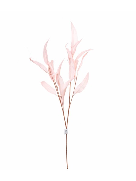 Ветка листья лавра 108 см цвет розовый  HS-33-3
