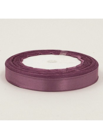 Лента атлас 1,2 см х 25 ярд цвет светло-пурпурный  № 091  HS-50-1