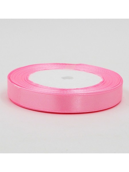 Лента атлас 1,2 см х25 ярд цвет нежно-розовый  № 004  HS-50-1
