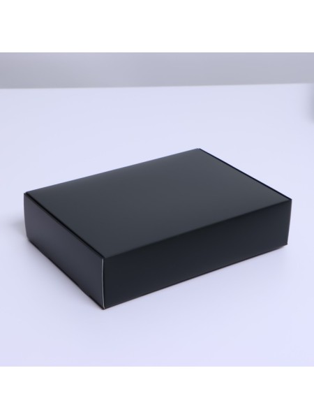 Коробка складная 21 х15 х5 см цвет черный