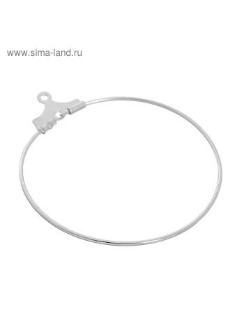 Швензы-кольца цвет серебро 30 мм набор 5 пар СМ-208-9