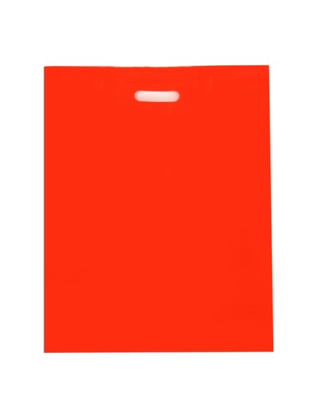 Пакет полиэтилен 40 х50 см 60 мкм с прорубной ручкой цвет красный