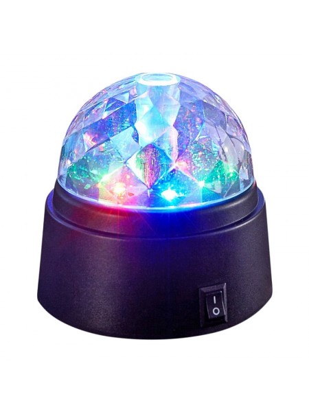 Шар Диско 6 разноцветных ламп LED 9 х 9 см