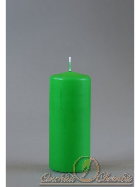 Свеча пеньковая 50 х 115 цвет зеленый