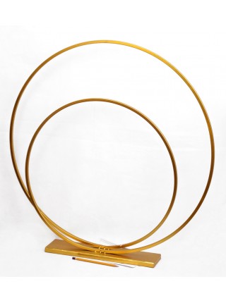 Стойка Спираль набор 2 шт d1=36/55 см, d2=54/75 см металл цвет золотой HS-13-7