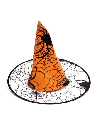 Шляпа ведьмы Паутина микс d=20/37 см h=37 см HS-1-18