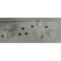 Гирлянда птичий домик в снегу 160 см