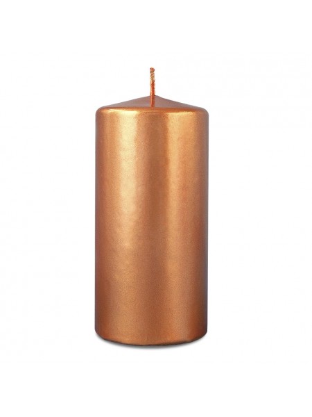 Свеча пеньковая 6 х12,5 см цвет бронзовый блеск
