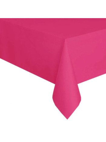 Скатерть 137 х183 см цвет фуксия полиэтилен  HS-18-1
