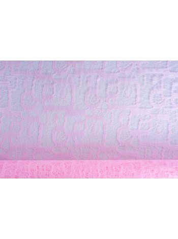 Кружево Лабиринт 50 см х4,5 м цвет розовый