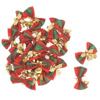 Бантик НГ с колокольчиком 5,5 х4 см фасовка 25шт, 50шт, 100 шт HS-3-1