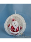 шар Дед Мороз + Снеговик свеча 80мм