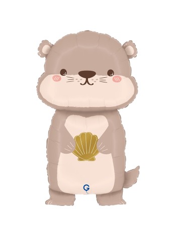 Фольга шар фигура Морская Выдра 31"/79 см Grabo