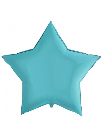 Фольга шар Звезда 36"/91 см пастель Blue Grabo голубой