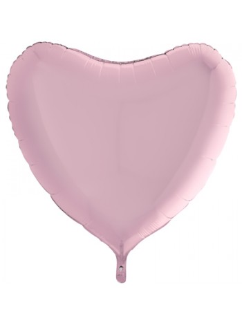 Фольга шар Сердце 36"/91 см пастель Pink Grabo розовый
