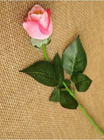 Роза бутон 44 см цвет розовый