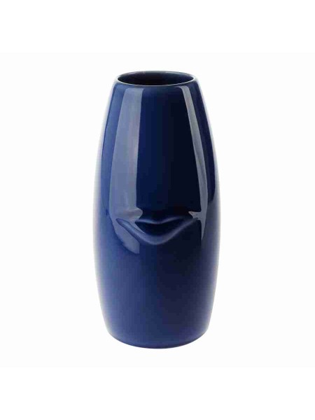 Ваза керамика Поцелуй 12 х 13 х Н25 см цвет синий арт. 1311