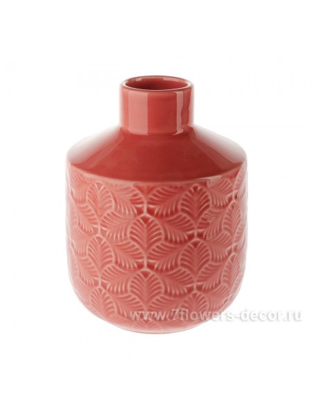 Ваза керамика 15 х Н20 см цвет розовый Арт.1579R