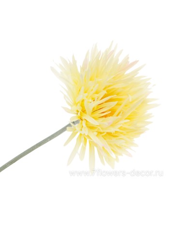 Гербера Спайдер 66 см цветок искусственный цвет светло-желтый Арт MF-4859-045-K