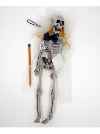 Скелет в образе 50 см пластик+тестиль HS-36-2