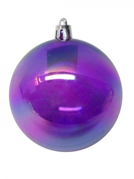 Шар полистирол 8 см перламутр цвет фиолетовый  арт. 86917