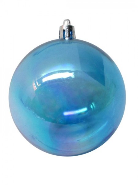 Шар полистирол 8 см перламутр цвет голубой 86918