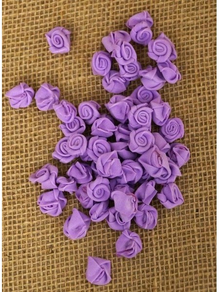 Роза 1,5 см фоамиран (90-100 шт в упаковке) фиолетовая