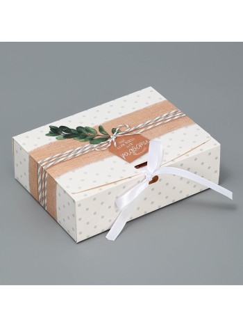 Коробка складная 16,5 х12 х5 см Радости! без ленты 1/5