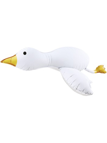 Фольга шар фигура 3D Гусь Обнимусь сатин 42"/107 см Китай