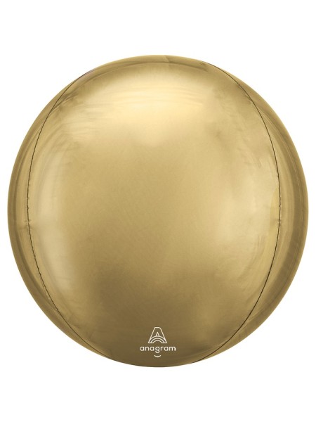 Фольга шар 3D Сфера 21"/52.5 см Металлик White Gold Anagram